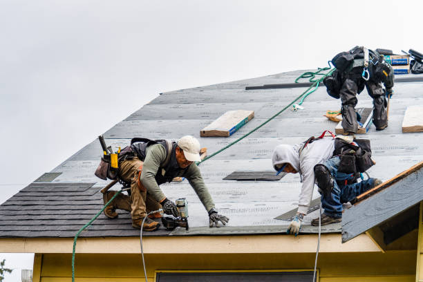 Professional Gutter Installation technician working in Burnt Cabins, PA